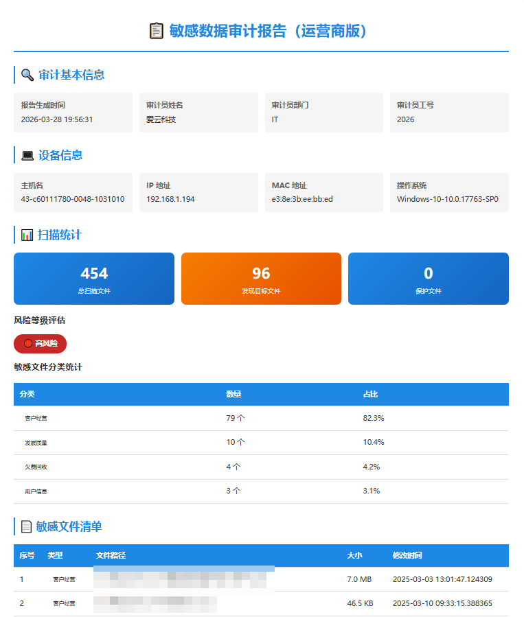 爱云数据清理助手 - 功能界面截图